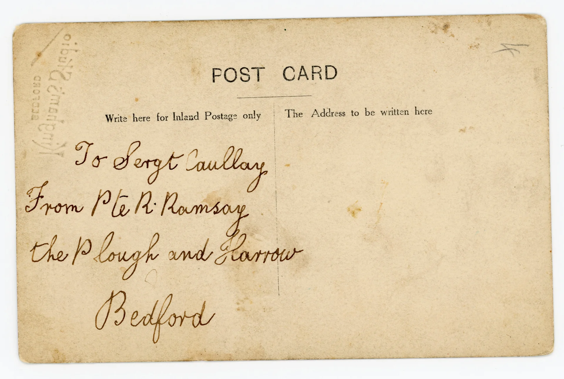 J. Caullay dress uniform reverse