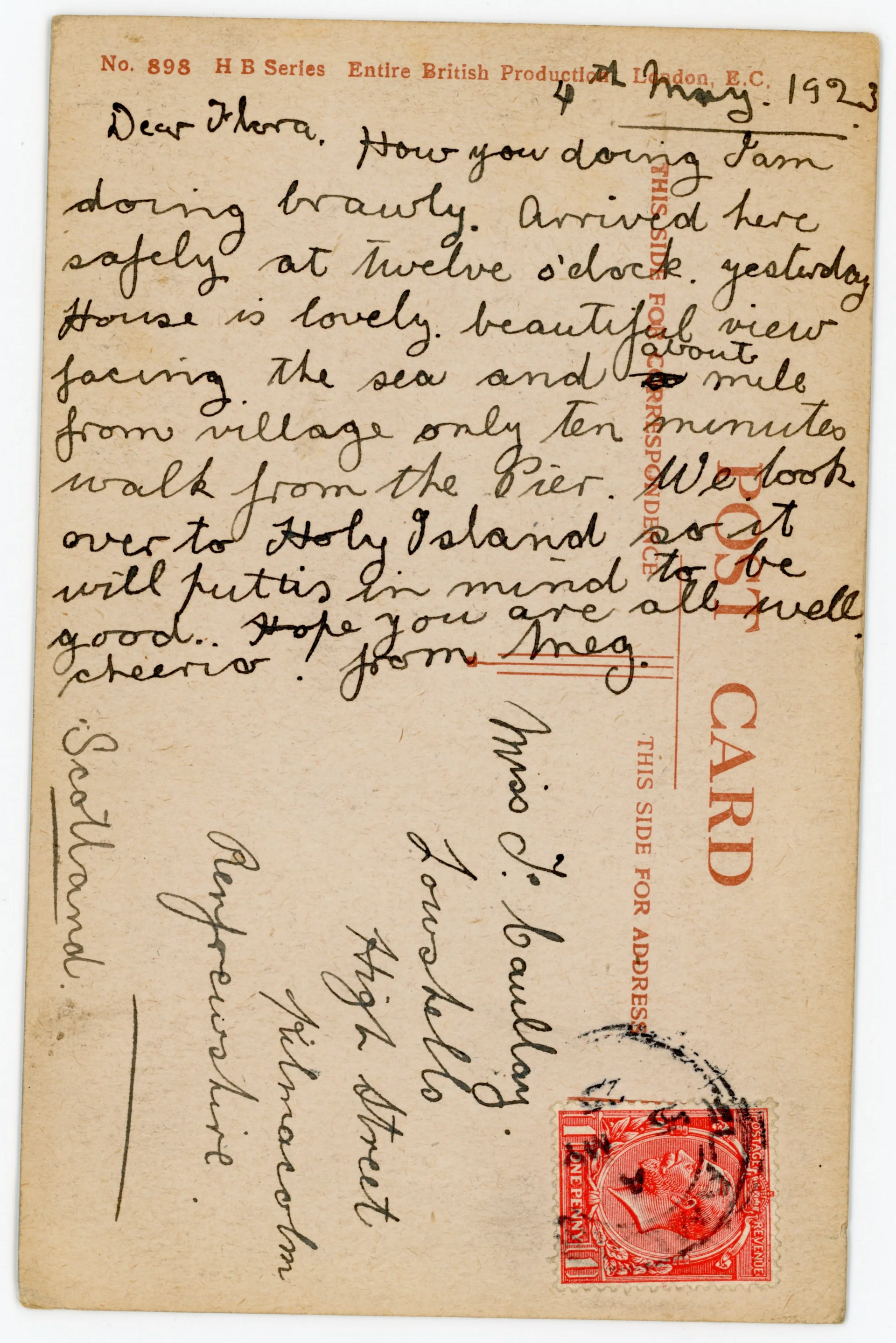 Postcard back